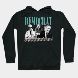 Democrat  // Retro Style Aesthetic Design Hoodie